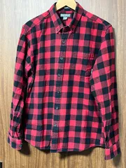 Eddie Bauer(エディーバウアー) レッド×ブラック ネルシャツ サイズM 古着