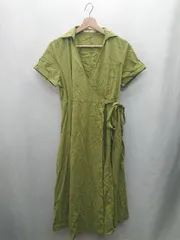 ◇ ⊂ SLY スライ 半袖 膝下丈 ワンピース サイズ1 グリーン系 レディース E  【1410290070147】