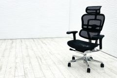 【未使用品】 自社保証有 エルゴヒューマンプロ2 中古 ergohuman PRO2 中古オフィス家具 BKフレーム ブラック メモリーロッキング付 【A000003807】