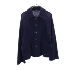 トリコット コムデギャルソン 2014年 日本製 ウールブレンド ニット カーディガン M ネイビー tricot  COMME des GARCONS 長袖 レディース 【中古】  【230925】