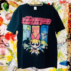 パワパフガールズ レトロ リプリント Tシャツ 半袖 メンズ 新品 個性的 パワーパフガールズTシャツ Powerpuff Girls Tシャツ 90sアニメTシャツ カートゥーンネットワークTシャツ バブルス ブロッサム バターカップ アメコミTシャツ