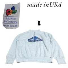 MIDWESTNORTH CAROLINA刺繍モックネックスウェットトレーナーLのサムネイル