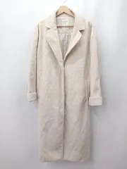 ■ ⊇ MAJESTIC LEGON マジェスティックレゴン 防寒性良好 長袖 ウールロングコート サイズM ベージュ系 レディース E  【1507280004999】のサムネイル