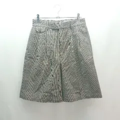 ◇ UNITED ARROWS フロントファスナー チェック柄 ツータック ハーフパンツ サイズ38 ブラウン系 レディース E 【1308160044957】のサムネイル