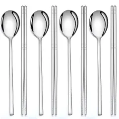 ⭐️未使用品⭐️純銀 韓国スプーン セット Amazon | スプーンと箸セット 韓国スタイル 99%純銀 ゴールド