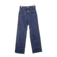 【美品】LOEWE22ss ストレートデニム 予約]ジップデザインドロストデニムサロペット/インディゴ – Lumier