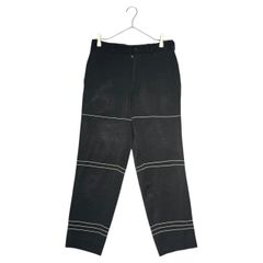 COMME des GARCONS HOMME PLUS(コムデギャルソンオムプリュス) 99AW Souvenir Kitsch stitche pants スーベニールキッチュ期 ステッチ パンツ PP-04003S S ブラック AD1999