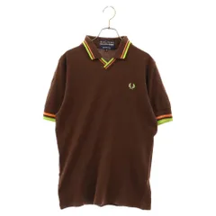 COMME des GARCONS SHIRT (コムデギャルソンシャツ) ×FRED PERRY 鹿の子 ロゴ刺繍 半袖ポロシャツ S14306 ブラウンのサムネイル