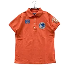 サイズ：2 PEARLY GATES パーリーゲイツ  半袖ポロシャツ ワッペン  オレンジ系 [240101513593] ゴルフウェア レディース ストスト