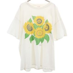 90s 向日葵 Tシャツ ヴィンテージ シングルステッチ 花 ヘインズ