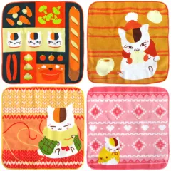 【中古】タオル・手ぬぐい(キャラクター) 全4種セット ニャンコ先生 ハンドタオル 「一番くじ 夏目友人帳～ニャンコ先生とぬくぬくびより～」 F賞