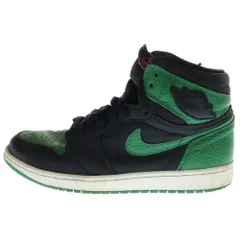 NIKE (ナイキ) AIR JORDAN 1 RETRO HIGH OG PINE GREEN 555088-030 エアジョーダン1 レトロ パイングリーン ハイカットスニーカー ブラック/グリーン US9.5/27.5cm