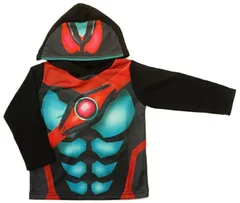 【送料込み♪】BANDAI仮面ライダーゼッツ変身パーカー長袖KAMEN RIDER ZEZTZ EQ8907(フード付きトレーナー)裏毛素材(130cm)