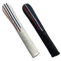 【人気商品】Cover Stick ツアースティック用 Alignment 2本収納可 カバー カラフル刺繍 アライメントスティック 合成皮革製 ゴルフ 爽やかなデザイン