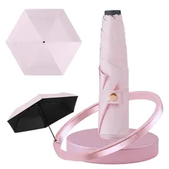 折り畳み傘 晴雨兼用 日傘 超軽量 コンパクト UPF50+ 遮光遮熱 UVカット メンズ レディース 耐風撥水 無地 30D生地 190T ライトピンク サクラ 125g 0