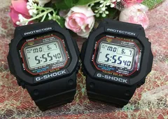 恋人たちのGショック ペアウオッチ   GSHOCK  ジーショック カシオ 男女兼用 メンズ レディース GW-M5610U-1JF 電波 ソーラー デジタル 手書きのメッセージカード  　クリスマス プレゼント 誕生日 御祝い還暦 銀婚式 結婚記念日 婚約