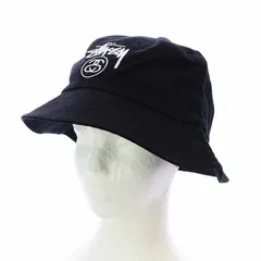 ステューシー STUSSY CAPZ 24SS STOCK LOCK DEEP BUCKET HAT バケットハット バケハ 帽子 ロゴ刺繍 コットン 黒 ブラック 1321175 /AQのサムネイル
