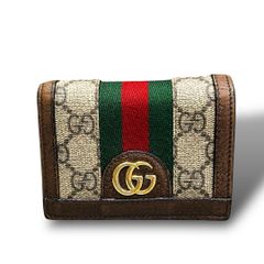 GUCCI グッチ オフィディア ミニ財布 GG シェリーライン 箱付 - メルカリ