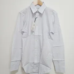 【211192】UNIQLO ユニクロ  長袖シャツ　ストライプ柄　エクストラファインコットン　タグ付き　S　メンズ メンズ  ・ ライトブルー