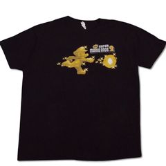 0115 00S　XL　黒　スーパーマリオ2　ゴールドイラスト　ファイヤーボール ニンテンドー　NINTENDO　ゲームT　ビンテージ
