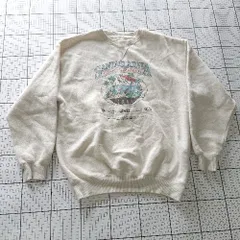 ◇ ⊇ FREAK'S STORE フリークスストア 裏起毛 プリント 長袖 スウェット トレーナー サイズF ライトグレー系 レディース E  【1508060010520】
