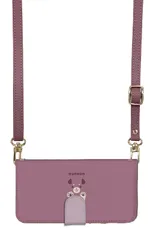 iPhone14ProMax ケース 手帳型 アイフォン14 プロマックス スマホケース スマホショルダー レザー ストラップ 犬 イヌ かわいい 肉球 かわいい  調節可能 130cm  カラー05