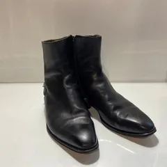 GUCCI グッチ サイドジップ レザー ブーツ 革靴 40.5 GUCCI - ☆未使用 グッチ ビット ストラップ レザー サイド
