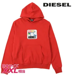 新品・未使用 ディーゼル DIESEL [XXLサイズ相当] プルオーバースウェットパーカー メンズ フォトプリント デジタルプリント 長袖 S-GINN-HOOD-E6