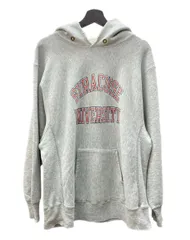 チャンピオン Champion 80's REVERSE WEAVE リバースウィーブ  トリコタグ ヴィンテージ カレッジ SYRACUSE UNIVERSITY 灰色 パーカ プリント グレー XLサイズ 104MT-680