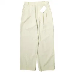 BEAUTY&YOUTH UNITED ARROWS ビューティーアンドユース ユナイテッドアローズ ツイル２タックワイドパンツ ウォッシャブル 1614-126-5491 S CREAM ボトムス g16902