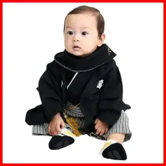 【即日発送】カバーオール ロンパース 袴風 男の子 子供服 60 キッズ ベビー 70 Kids] 80 2 90cm [Puff