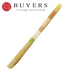 【中古】未使用 帯締め 正絹(金銀糸除く) ゴールド系 マルチカラー 小物 和装 呉服 和服 きもの レディース 女性
