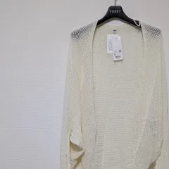 ★新品未使用★ UNIQLO ユニクロ 3D メッシュ カーディガン レディース XL 長袖 オフ ホワイト ニット セール