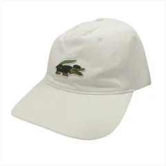 ラコステ × ネットフリックス LACOSTE × Netflix アレンジワニロゴキャップ 帽子 6パネル 刺繍 RK7743-99 白 ホワイト メンズ レディースのサムネイル