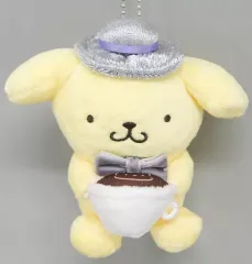 【中古】雑貨 ポムポムプリン ぬいぐるみチャーム 「Happyくじ Sanrio characters Halloween 2022」 ぬいぐるみチャーム賞