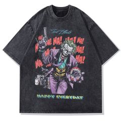 映画 ジョーカー JOKER ヴィンテージ加工 コットン 半袖 Tシャツ 男女兼用 S～3XL