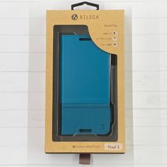SoftBank SELECTION RILEGA Stand Flip for Pixel 3/ ブルー SB-SA71-SDFB/TQ