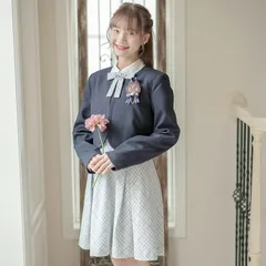 【紺xグレーチェック】上品白襟ワンピース＋ノーカラーボレロスーツ フォーマル キッズ キャサリンコテージ TAK