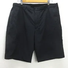 G■ユニクロ/UNIQLO×Theory 感動イージーショーツ/321-447096【XL】黒/men's/46【中古】■