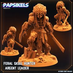 Papsikels | フェラル スカルハンター アージェント リーダー 32mm | 3Dプリント ミニチュア TRPG SciFi