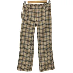 バーバリーブルーレーベル BURBERRY BLUE LABEL ノバチェック ストレートパンツ レディース JPN：36 