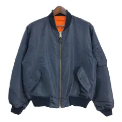 MA-1 フライトジャケット ミリタリー ネイビー (メンズ MEDIUM) 中古 古着 R9626