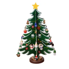 【数量限定】プレゼント 手芸 雑貨 飾り付け 飾り付け デコレーション デコレーション 小物 装飾 テーブル 組み立て 手作り おもちゃ 子供 置物 飾り オーナメント クリスマス 木製 卓上 卓上 クリスマスツリー ミニクリスマスツリー