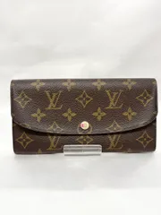 LOUIS VUITTON ルイヴィトン 長財布 小銭入れあり モノグラム ポルトフォイユ エミリー フューシャ M60697 ボタン剥がれあり付属品なし M-1387