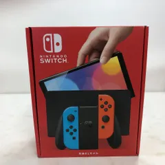 02w12932 Nintendo Switch  ニンテンドースイッチ 有機ELモデル　Joy-Con(L)ネオンブルー/(R)ネオンレッド ※未使用品  ゲームハード 【中古品】