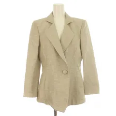 ジョルジオアルマーニ GIORGIO ARMANI テーラードジャケット ダブル ジャガード 総裏地 44 XL グレー /IR ■GY18のサムネイル