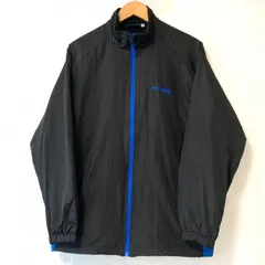 (^w^)b Kaepa ケイパ ジップアップ 裏起毛 トラック ジャケット ジャージ 長袖 中綿入り 防寒 トップス トレーニング スポーツ 運動 ランニング 練習 ブラック×ネイビー メンズ 男性 サイズL