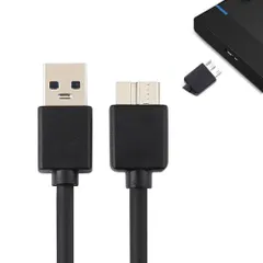 【数量限定】usb microb ハードディスクケーブル ケーブル Deear microBオス USB3.0ケーブル microBケーブル to 高速データ転送 外付けHDD/SSD/ハードドライブ/HDカメラなど対応 USB-Aオス ブラック(50cm)