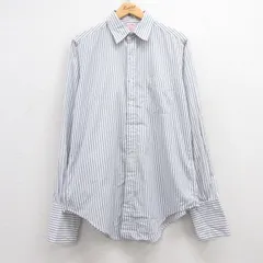 XL/古着 ブルックスブラザーズ 長袖 ブランド シャツ メンズ 90s コットン 白他 ホワイト ストライプ 25jun13 中古 トップス