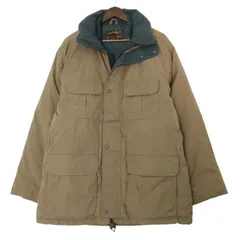 90年代 Eddie Bauer エディーバウアー RIDGE LINE ダウンジャケット アウトドア ベージュ (メンズ L) 中古 古着 A1303